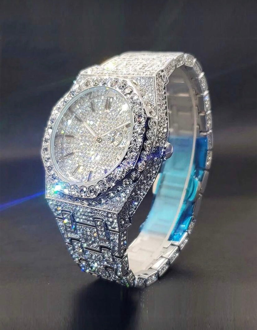 Royal Ice 44 Limited Edition - Orologio Luxury Tempestato Effetto Diamante