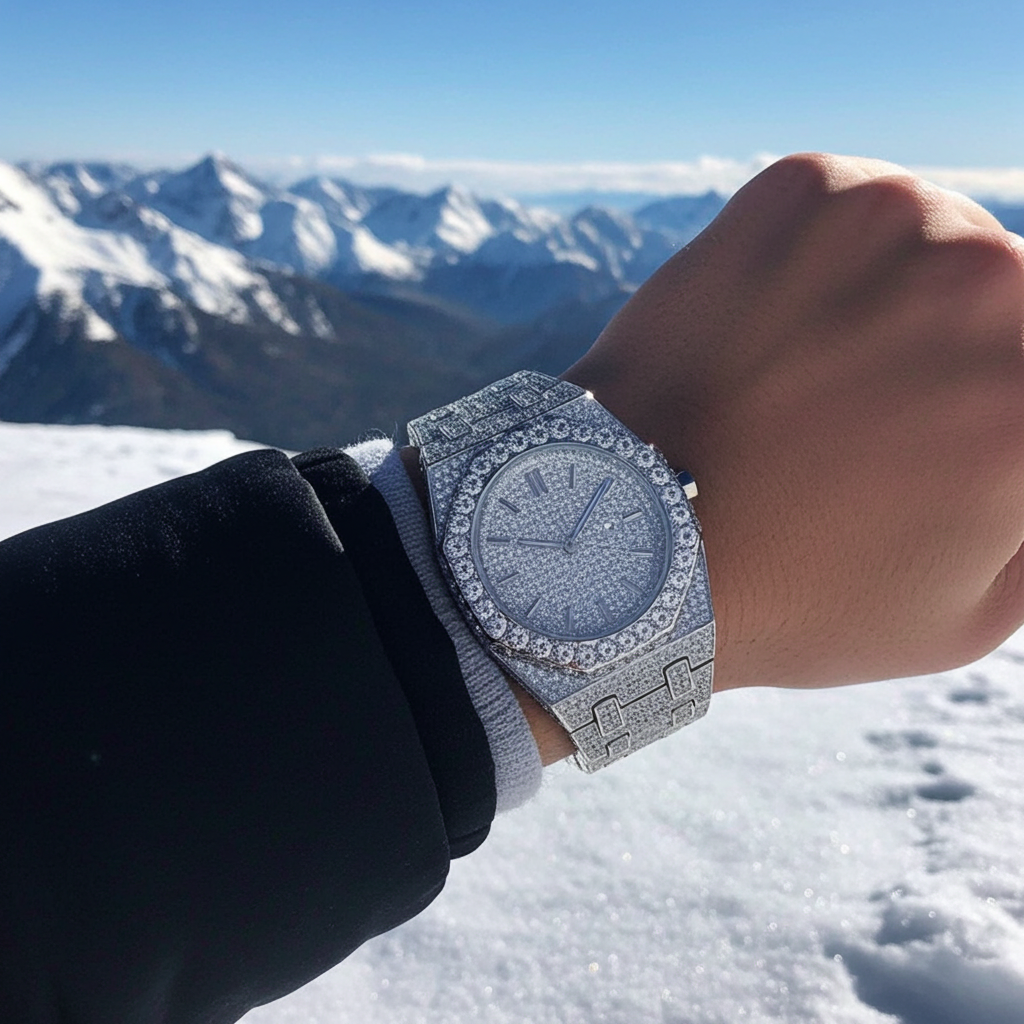 Royal Ice 44 Limited Edition - Orologio Luxury Tempestato Effetto Diamante